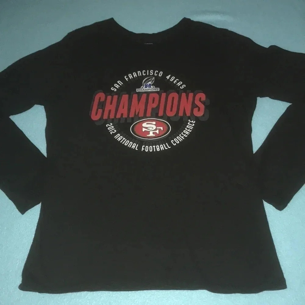 NFL Team Apparel San Francisco 49ers long sleeve collectors top t-shirt size L